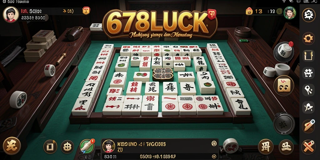Tangkapan layar gameplay 678LUCK menampilkan pengalaman Mahjong yang menantang.