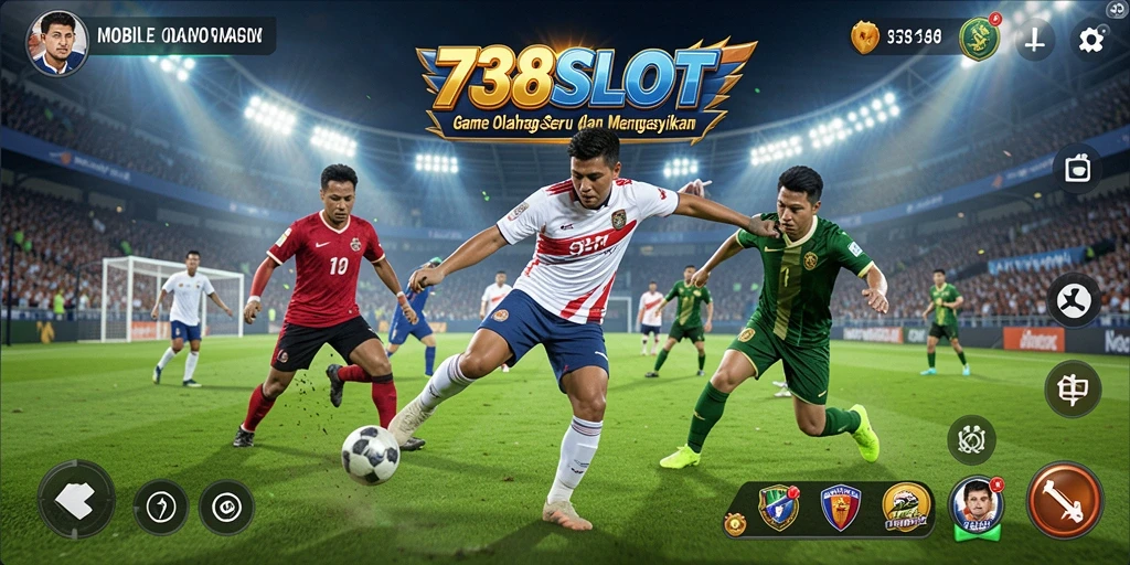 Screenshot 738SLOT menampilkan pengalaman game olahraga yang mendebarkan.