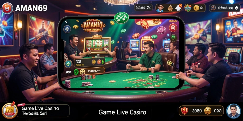 Screenshot gameplay Live Casino yang menampilkan keseruan bermain langsung.