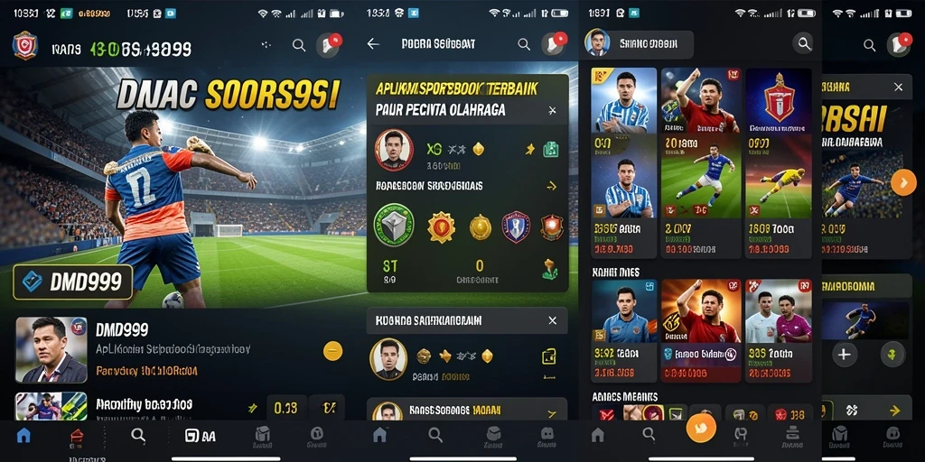 Tampilan menarik DMD999 saat melakukan taruhan olahraga.