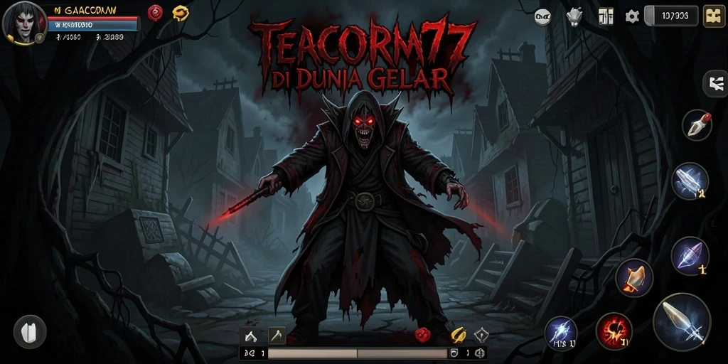 Screenshot gameplay <strong>GACOR77</strong> menunjukkan suasana mencekam yang menyelimuti.