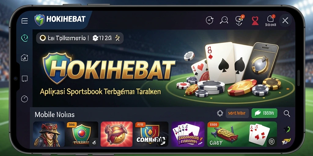 Tampilan gameplay HOKIHEBAT dengan berbagai pilihan taruhan olahraga.