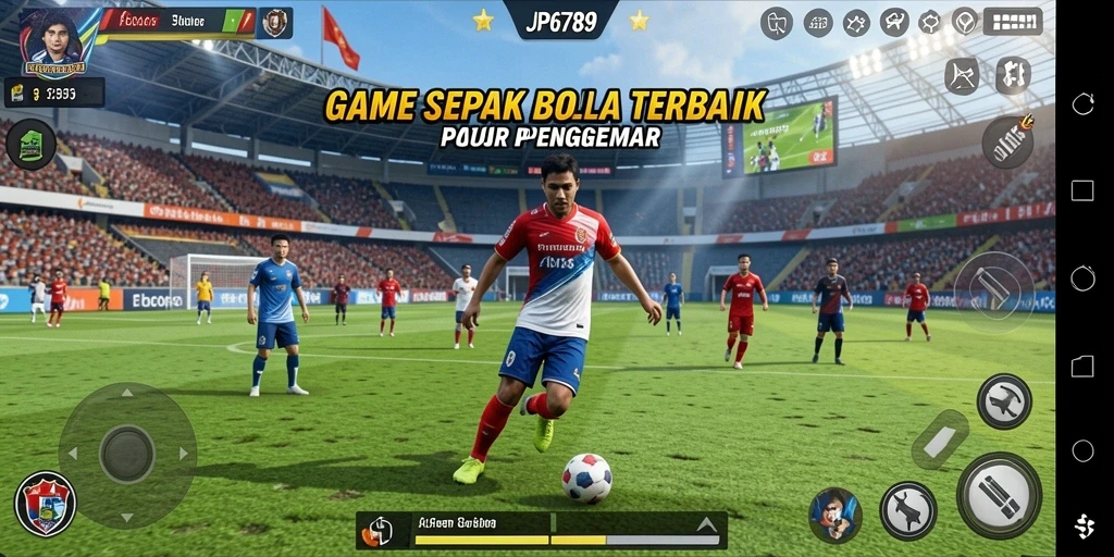 Gameplay seru dalam JP6789, rasakan pengalaman sepak bola nyata.