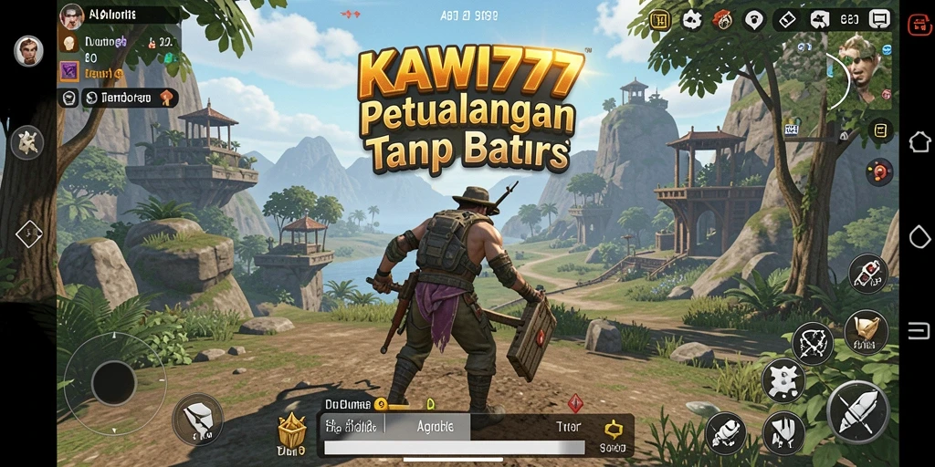 Tangkapan layar KAWI777 menunjukkan aksi seru di dunia Open World.