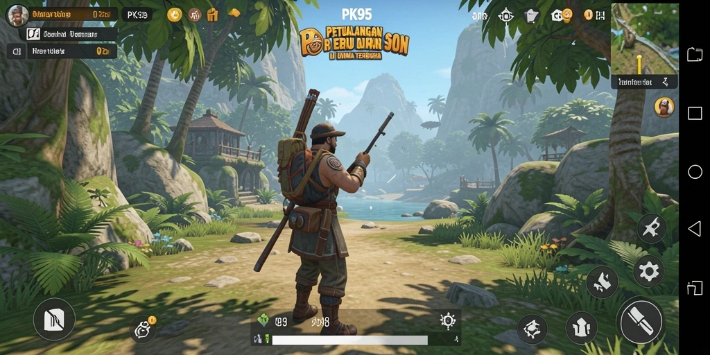 Screenshot utama PK95 menampilkan keindahan dunia Open World yang menawan.