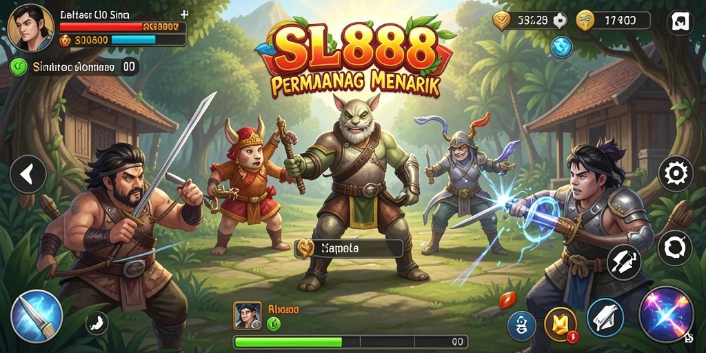 Tampilan gameplay menarik dari SL888 dalam dunia simulasi.