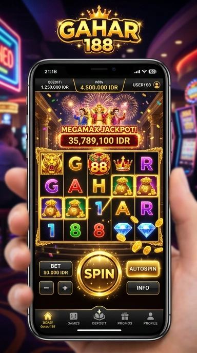 Tampilan antarmuka gahar188 yang sederhana dan menarik.